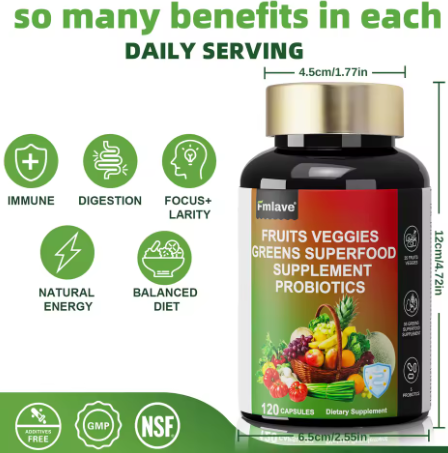 Fruits & Veggies Superfood — 70+ Blend, 120 Capsules — product details
