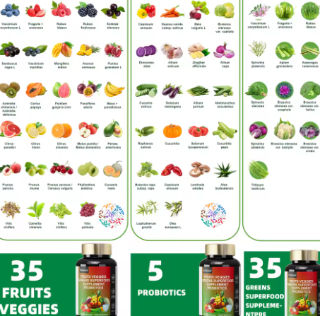 Fruits & Veggies Superfood — 70+ Blend, 120 Capsules — product details