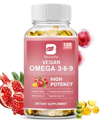 Omega 3-6-9 Vegan — 120 Capsules — product bottle