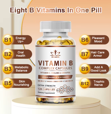 Vitamin B Complex + C, Choline & Inositol — 120 Capsules — product details