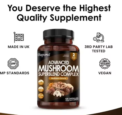 Mushroom Super Blend Complex — product bottle
