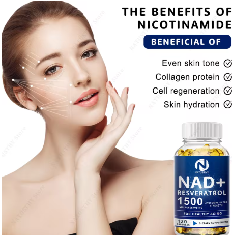 NAD+ 1,500 mg with Trans-Resveratrol — in use