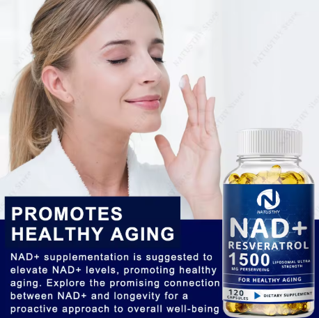 NAD+ 1,500 mg with Trans-Resveratrol — in use