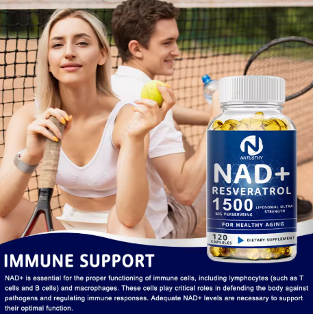 NAD+ 1,500 mg with Trans-Resveratrol — in use