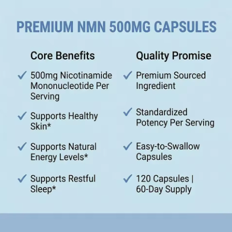 NMN 500 mg per serving — 120 Capsules — product details