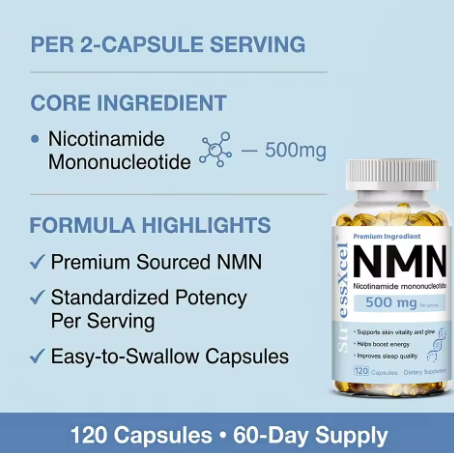 NMN 500 mg per serving — 120 Capsules — product details