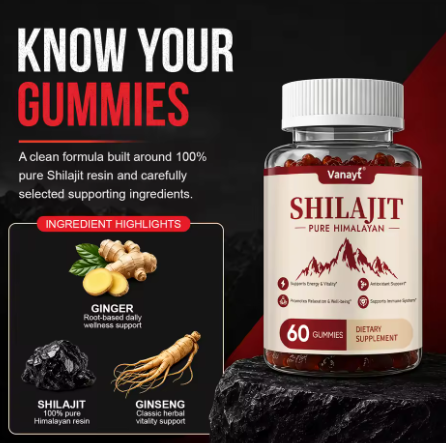Shilajit Gummies 3,000 mg Blend — 60 Gummies — product details