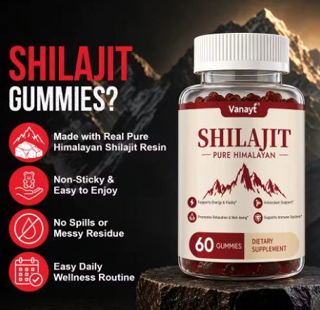 Shilajit Gummies 3,000 mg Blend — 60 Gummies — product details