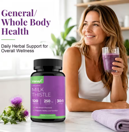 Milk Thistle 250 mg — 30:1 Extract, 80% Silymarin — in use