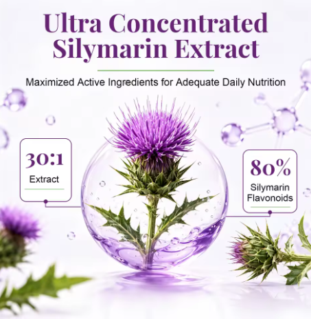 Milk Thistle 250 mg — 30:1 Extract, 80% Silymarin — product details