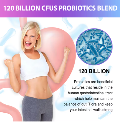 Probiotics 120 Billion CFU — 36 Strains + Enzymes — in use