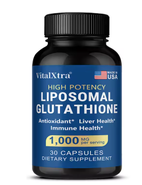 Liposomal Glutathione 1,000 mg + Vitamin C — product bottle
