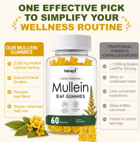 Mullein Leaf Gummies 2,000 mg — product details