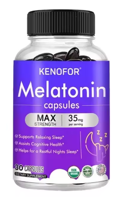 Melatonin 35 mg — 120 Capsules — product bottle