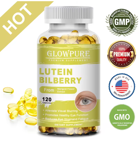 Bilberry and lutein softgels bottle