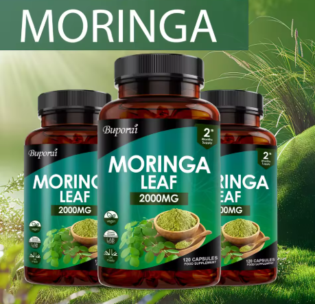 Moringa Leaf 2000 mg, 120 capsules, two months supply