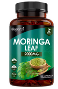Moringa leaf 2000 mg, 120 capsule bottle