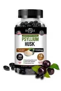 Psyllium husk capsules bottle