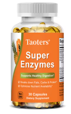 Super Enzymes digestive capsules bottle