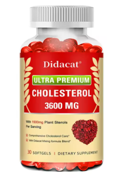 Cholesterol formula with 1500 mg plant sterols per serving, 30 softgel bottle