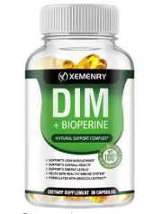 DIM with bioperine, 120 capsule bottle