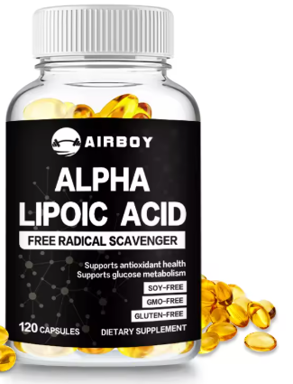 Alpha lipoic acid free radical scavenger, 120 capsule bottle