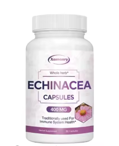 Echinacea 400 mg whole herb capsules bottle
