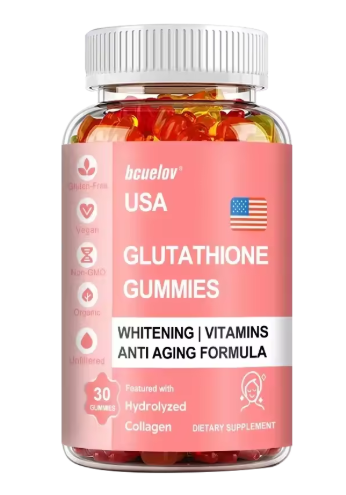 Glutathione gummies with hydrolysed collagen, 30 gummy bottle