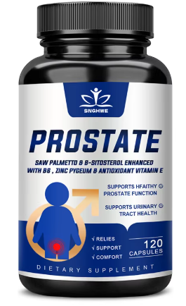 Prostate complex with saw palmetto and beta-sitosterol, 120 capsule bottle