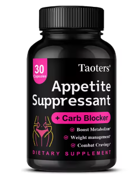 Appetite suppressant with carb blocker, 30 capsule bottle