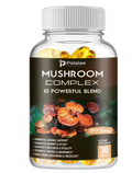 Mushroom complex, ten mushroom blend, 1995 mg, capsule bottle