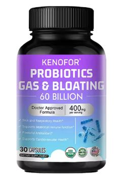 Probiotics 60 billion CFU, 30 capsule bottle